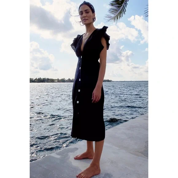 Anthropologie | Dresses | Anthropologie Charlie Holiday Ruffled Coverup Midi Dress | Poshmark Anthropologie | Dresses | Anthropologie Charlie Holiday Ruffled Coverup Midi Dress | Poshmark